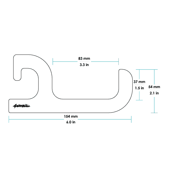 Gnarwall Horizontal Hangers - Bamboo - Medium - GNARWALL
