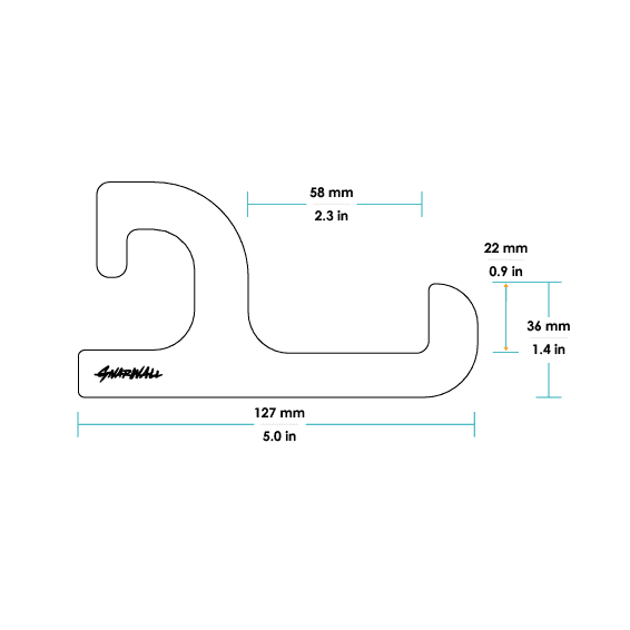 Gnarwall Horizontal Hangers - Bamboo - Small - GNARWALL