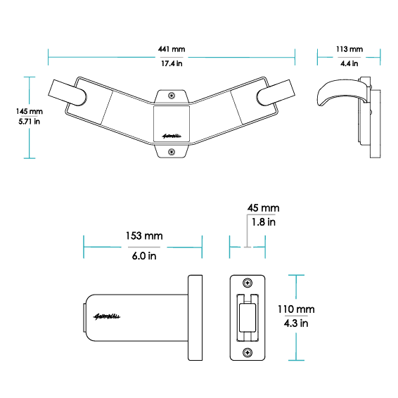 Gnarwall Tip Up Rack - Fin Supports - Bamboo - GNARWALL
