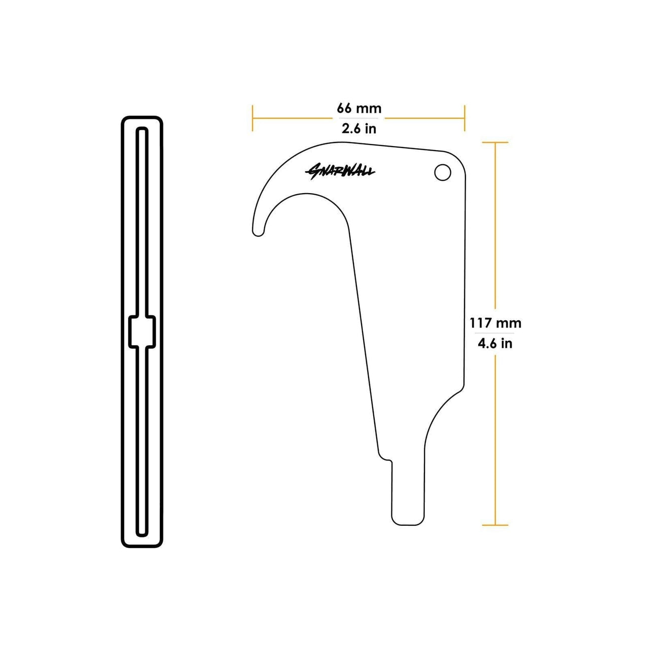 Gnarwall Hanger Single Fin - Clear - GNARWALL