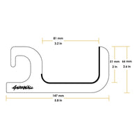 Thumbnail for Gnarwall Horizontal Hangers - Clear - Medium - GNARWALL