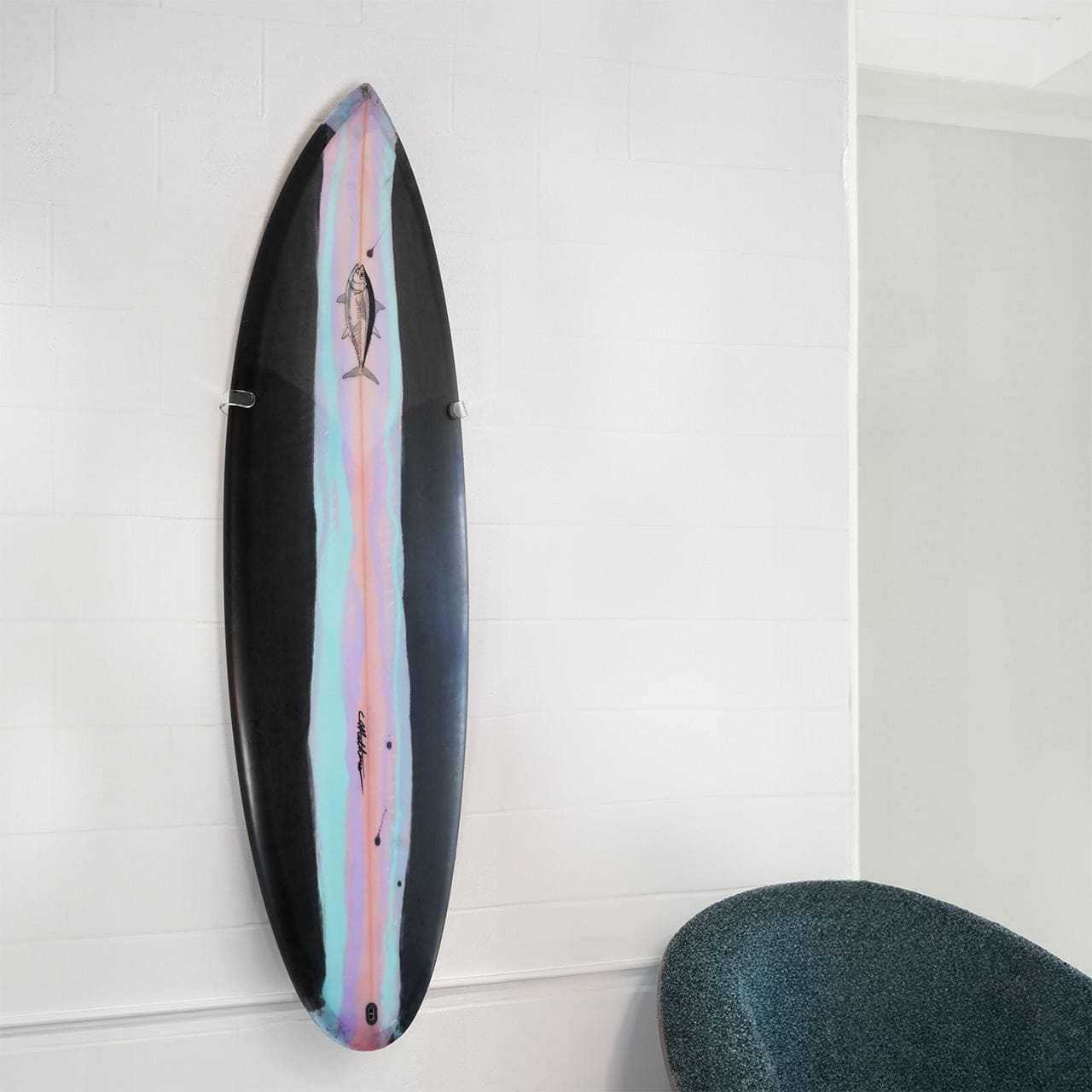 Gnarwall Tip Up Rack - Fin Box Hooks - Bamboo - GNARWALL