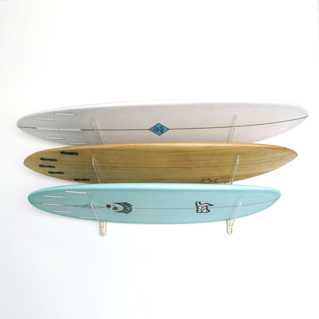 BC Surf & Sport Clear Surfboard Wall Mount - Horizontal Display Rack ...
